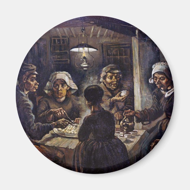 Vincent Van Gogh The Potato Eaters Fine Art Magnet (Front)