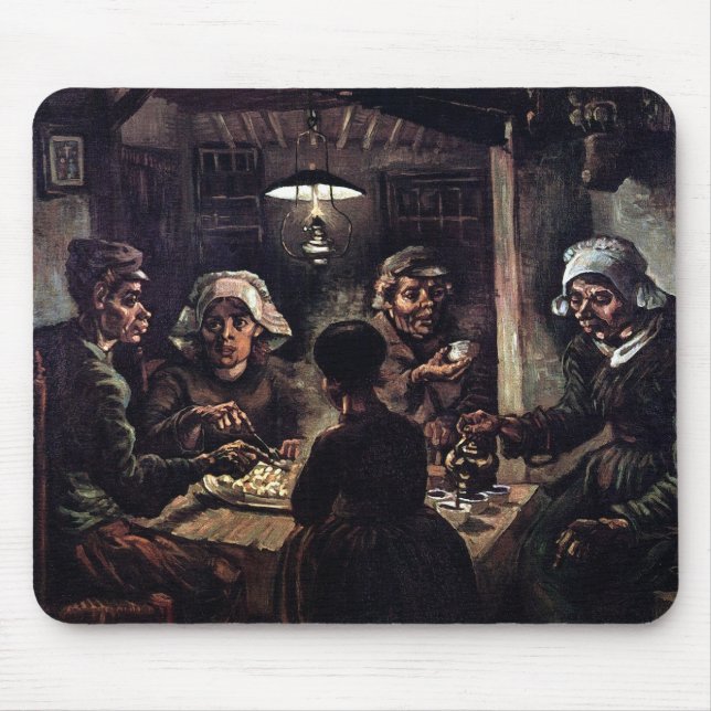 Vincent Van Gogh - The Potato Eaters Fine Art Mouse Pad (Front)