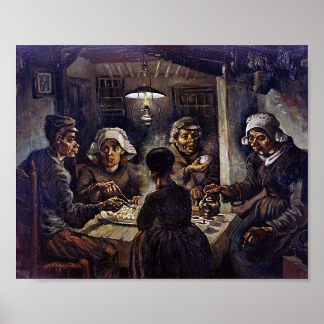 Vincent Van Gogh The Potato Eaters Fine Art Poster (Front)