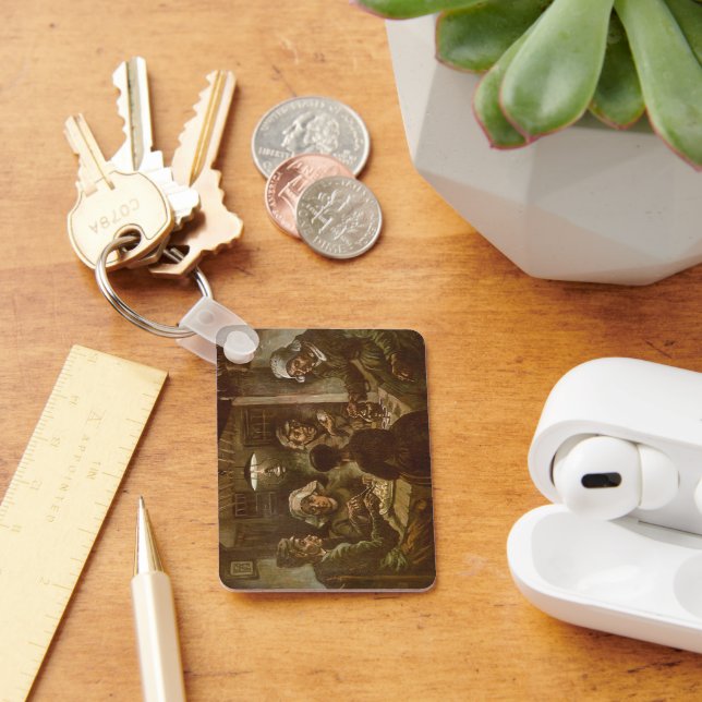 Vincent van Gogh - The Potato Eaters Key Ring (Desk)