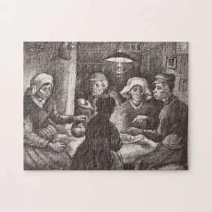 Vincent Van Gogh The Potato Eaters lithograph Jigsaw Puzzle