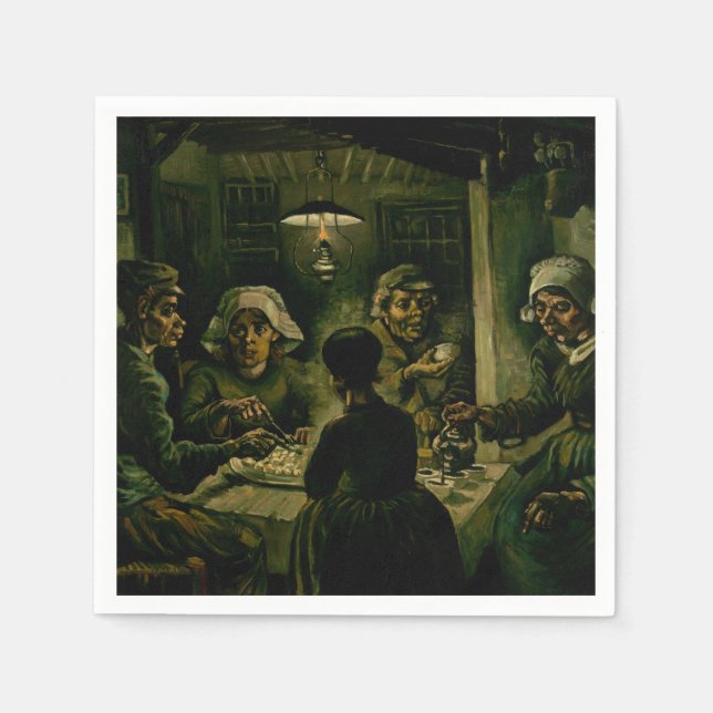 Vincent van Gogh - The Potato Eaters Napkin (Front)