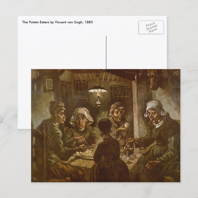 Vincent van Gogh - The Potato Eaters Postcard (Front/Back)