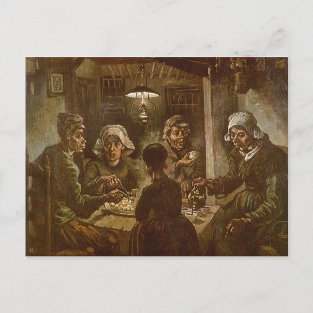Vincent van Gogh - The Potato Eaters Postcard (Front)