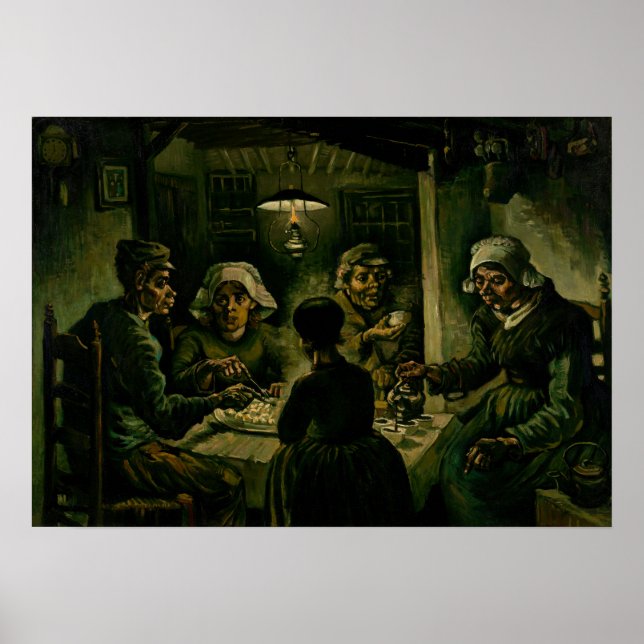 Vincent van Gogh - The Potato Eaters Poster (Front)