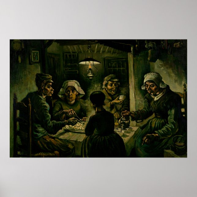 Vincent van Gogh - The Potato Eaters Poster (Front)