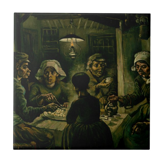 Vincent van Gogh - The Potato Eaters Tile (Front)