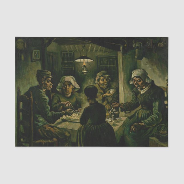 Vincent van Gogh - The Potato Eaters Tissue Paper (Front)