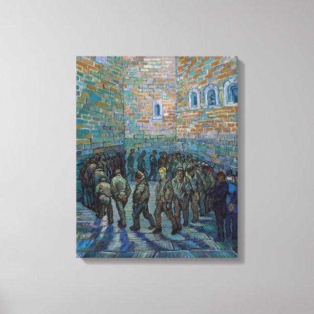 Vincent van Gogh - The Prison Courtyard Canvas Print (Front)