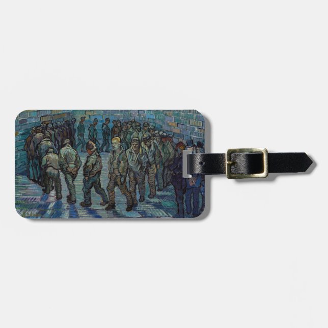 Vincent van Gogh - The Prison Courtyard Luggage Tag (Front Horizontal)