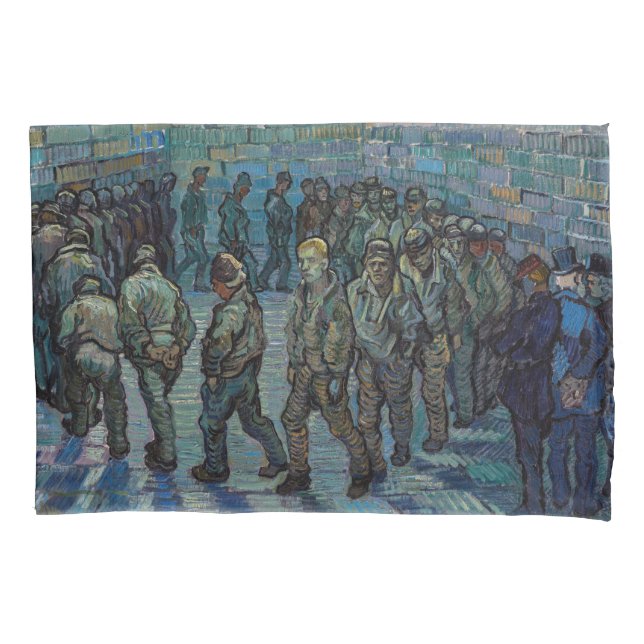 Vincent van Gogh - The Prison Courtyard Pillowcase (Front)