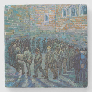 Vincent van Gogh - The Prison Courtyard Stone Coaster