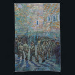 Vincent van Gogh - The Prison Courtyard Tea Towel<br><div class="desc">The Prison Courtyard / Prisoners Exercising / Prisoners Round - Vincent van Gogh,  1890</div>