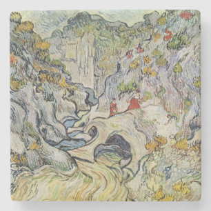 Vincent van Gogh The ravine of the Peyroulets Stone Coaster