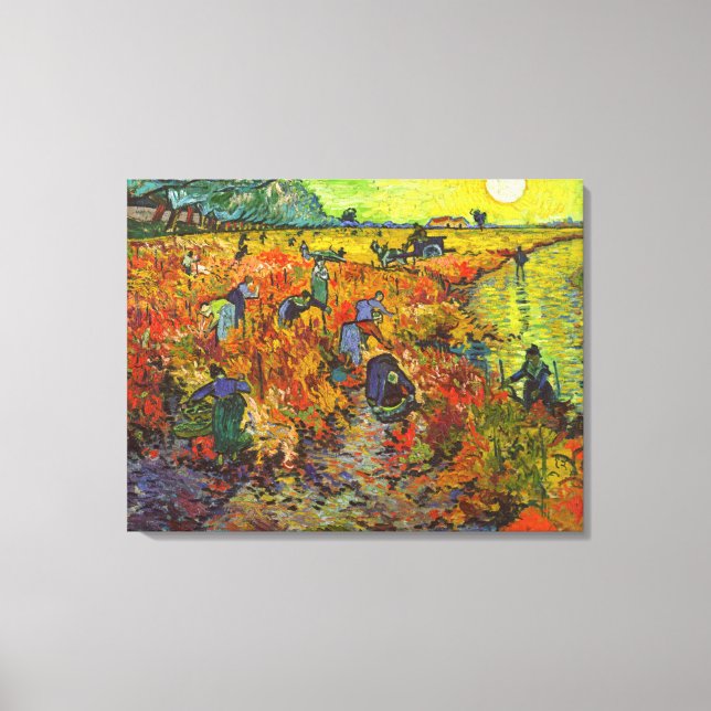 Vincent van Gogh - The Red Vineyard Canvas Print (Front)
