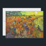 Vincent van Gogh - The Red Vineyard Invitation<br><div class="desc">The Red Vineyard - Vincent van Gogh,  1888</div>