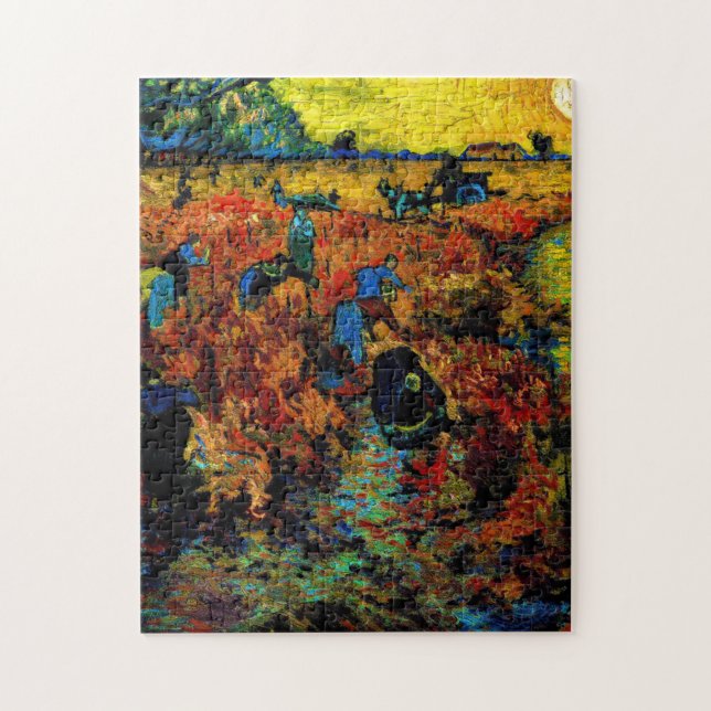 Vincent Van Gogh The Red Vineyard  Jigsaw Puzzle (Vertical)