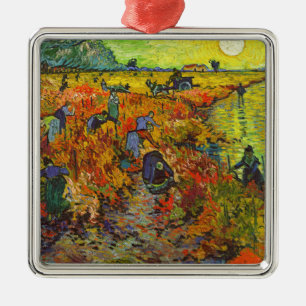 Vincent van Gogh - The Red Vineyard Metal Tree Decoration