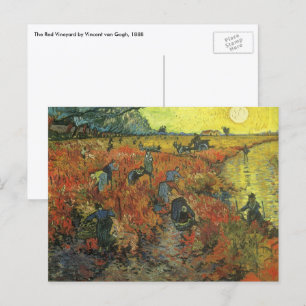 Vincent van Gogh - The Red Vineyard Postcard