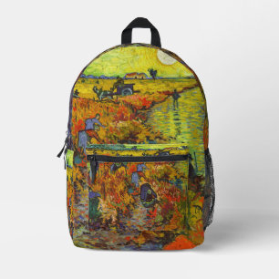 Vincent van Gogh - The Red Vineyard Printed Backpack