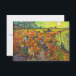 Vincent van Gogh - The Red Vineyard Thank You Card<br><div class="desc">The Red Vineyard - Vincent van Gogh,  1888</div>