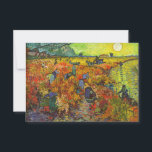 Vincent van Gogh - The Red Vineyard Thank You Card<br><div class="desc">The Red Vineyard - Vincent van Gogh,  1888</div>