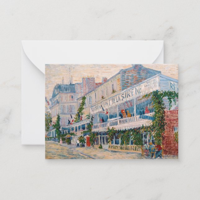 Vincent van Gogh - The Restaurant de la Sirene Card (Front)