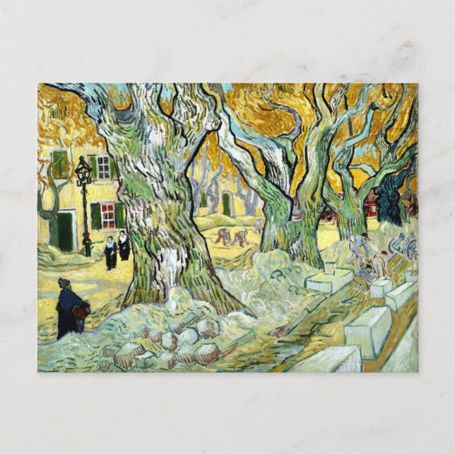 Vincent van Gogh The Road Mender Postcard (Front)