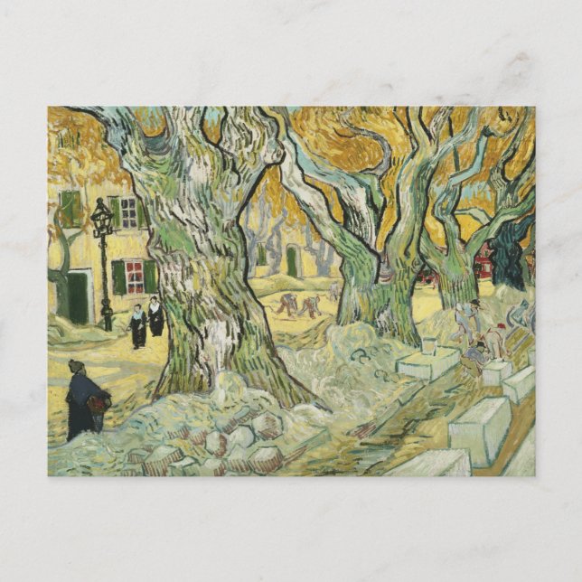 Vincent van Gogh - The Road Menders Postcard (Front)