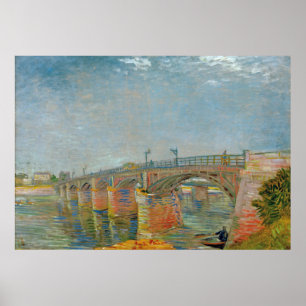 Vincent van Gogh - The Seine Bridge at Asnieres Poster