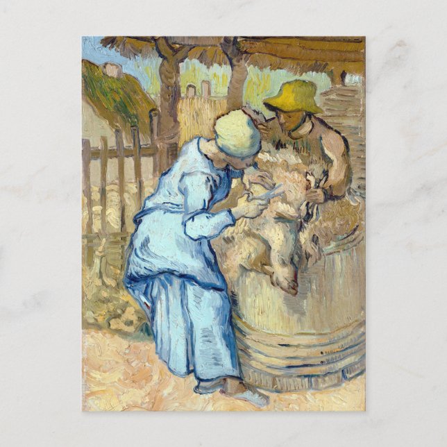 Vincent van Gogh The Sheep-Shearer Postcard (Front)