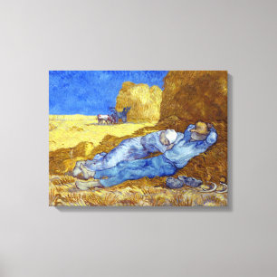 Vincent van Gogh The Siesta (after Millet) Canvas Print