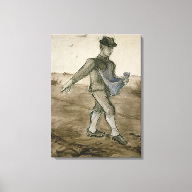 Vincent van Gogh | The Sower, 1881 Canvas Print (Front)
