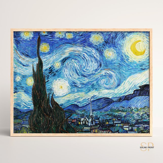 Vincent van Gogh The Starry Night Art Print Retro (Creator Uploaded)