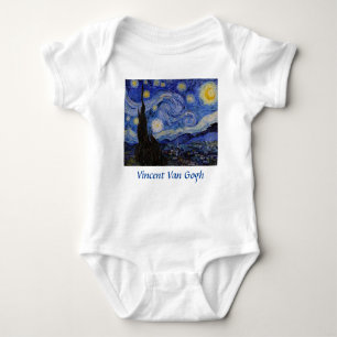 Vincent Van Gogh - The Starry night Baby Bodysuit