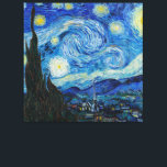 Vincent Van Gogh The Starry Night Canvas Print<br><div class="desc">Vincent Van Gogh's The Starry Night Detail</div>