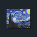 Vincent Van Gogh - The Starry night Canvas Print<br><div class="desc">The Starry Night / La nuit etoilee - Vincent Van Gogh in 1889</div>
