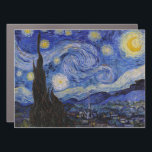Vincent Van Gogh - The Starry night Car Magnet<br><div class="desc">The Starry Night / La nuit etoilee - Vincent Van Gogh in 1889</div>