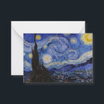 Vincent Van Gogh - The Starry night Card<br><div class="desc">The Starry Night / La nuit etoilee - Vincent Van Gogh in 1889</div>