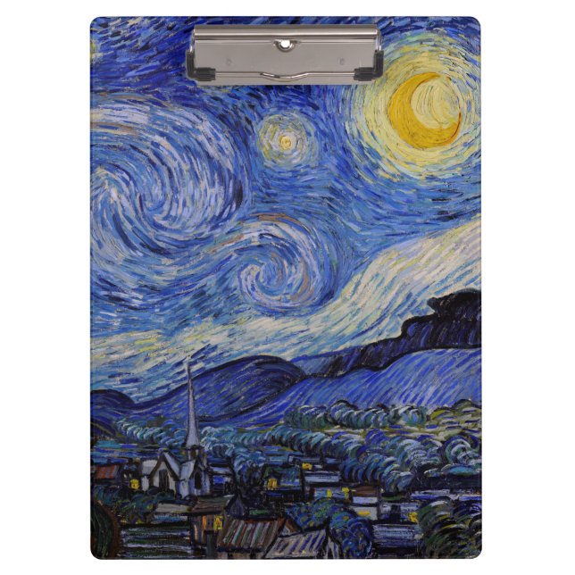 Vincent Van Gogh - The Starry night Clipboard (Front)