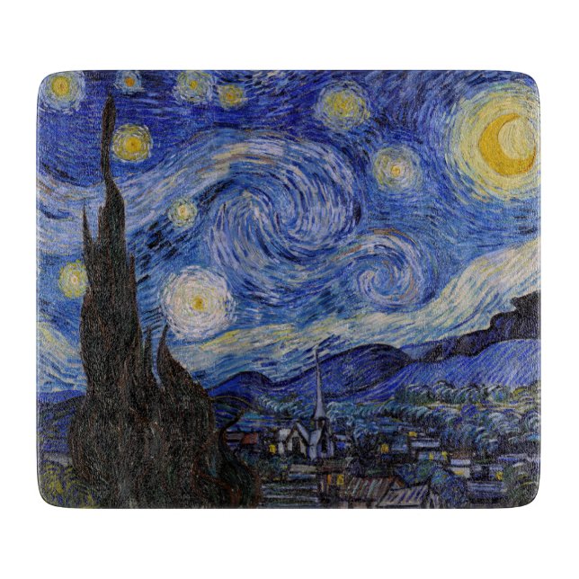 Vincent Van Gogh - The Starry night Cutting Board (Front)