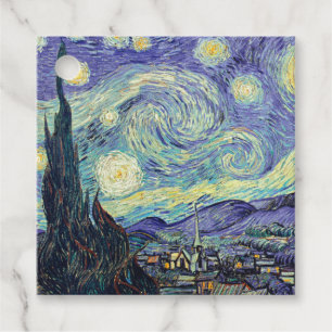 Vincent Van Gogh The Starry Night Favour Tags