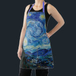 Vincent Van Gogh The Starry Night Fine Art Apron<br><div class="desc">Vincent Van Gogh's The Starry Night (1889)</div>