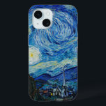 Vincent Van Gogh The Starry Night Fine Art iPhone 15 Case<br><div class="desc">Vincent Van Gogh's The Starry Night (1889) Vincent van Gogh's 'The Starry Night' is an iconic masterpiece of fine art and a cornerstone of the Impressionist movement. This beloved painting, often sought after by art lovers, captures the imagination with its swirling, dreamlike depiction of the night sky. Van Gogh's unique...</div>
