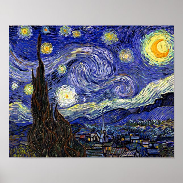 Vincent Van Gogh - The Starry Night Fine Art Poster (Front)