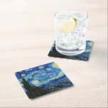 Vincent Van Gogh The Starry Night Fine Art Square Paper Coaster<br><div class="desc">Vincent Van Gogh's The Starry Night (1889)</div>