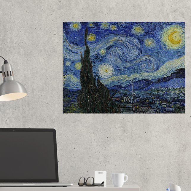 Vincent Van Gogh, The Starry Night Foil Prints (In Situ (Desk 2))
