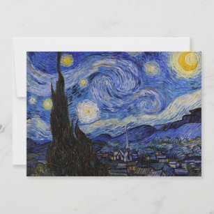 Vincent Van Gogh - The Starry night Invitation