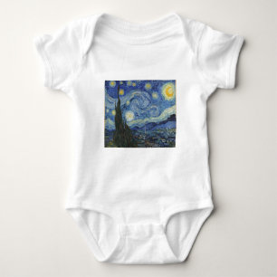 Vincent van Gogh   The Starry Night, June 1889 Baby Bodysuit