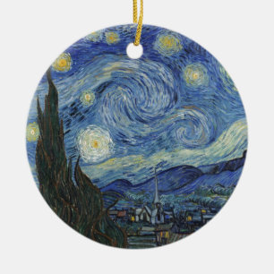Vincent van Gogh   The Starry Night, June 1889 Ceramic Tree Decoration